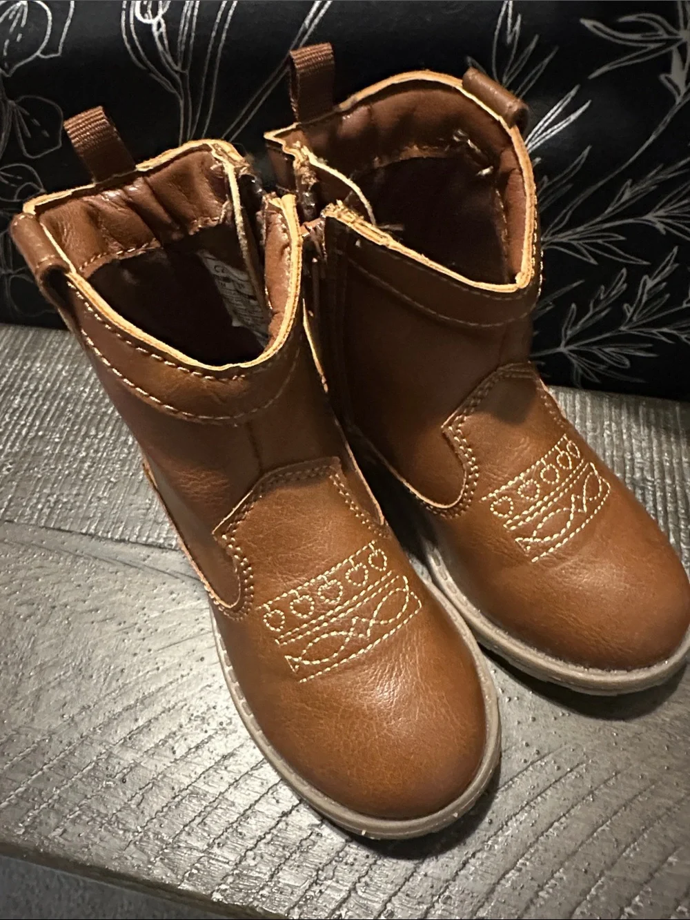 Carter's Toddler Brown Pull-On Western Boots